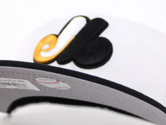 Montreal Expo 59Fifty New Era Fitted Hats (Jordan Retro 5 Gold Coin Gray Under Brim)