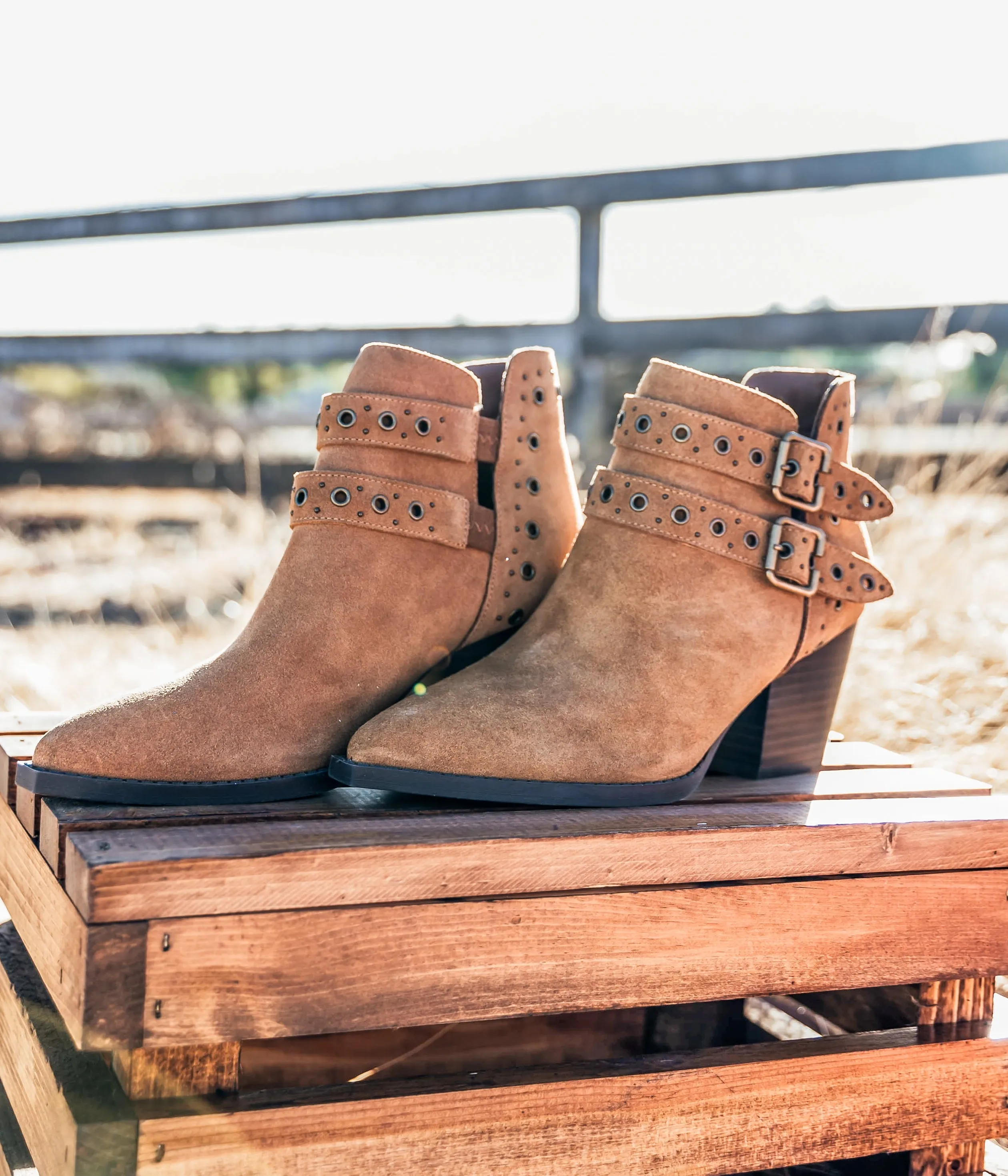 ONLINE EXCLUSIVE Elsa Leather Ankle Boot in Tan