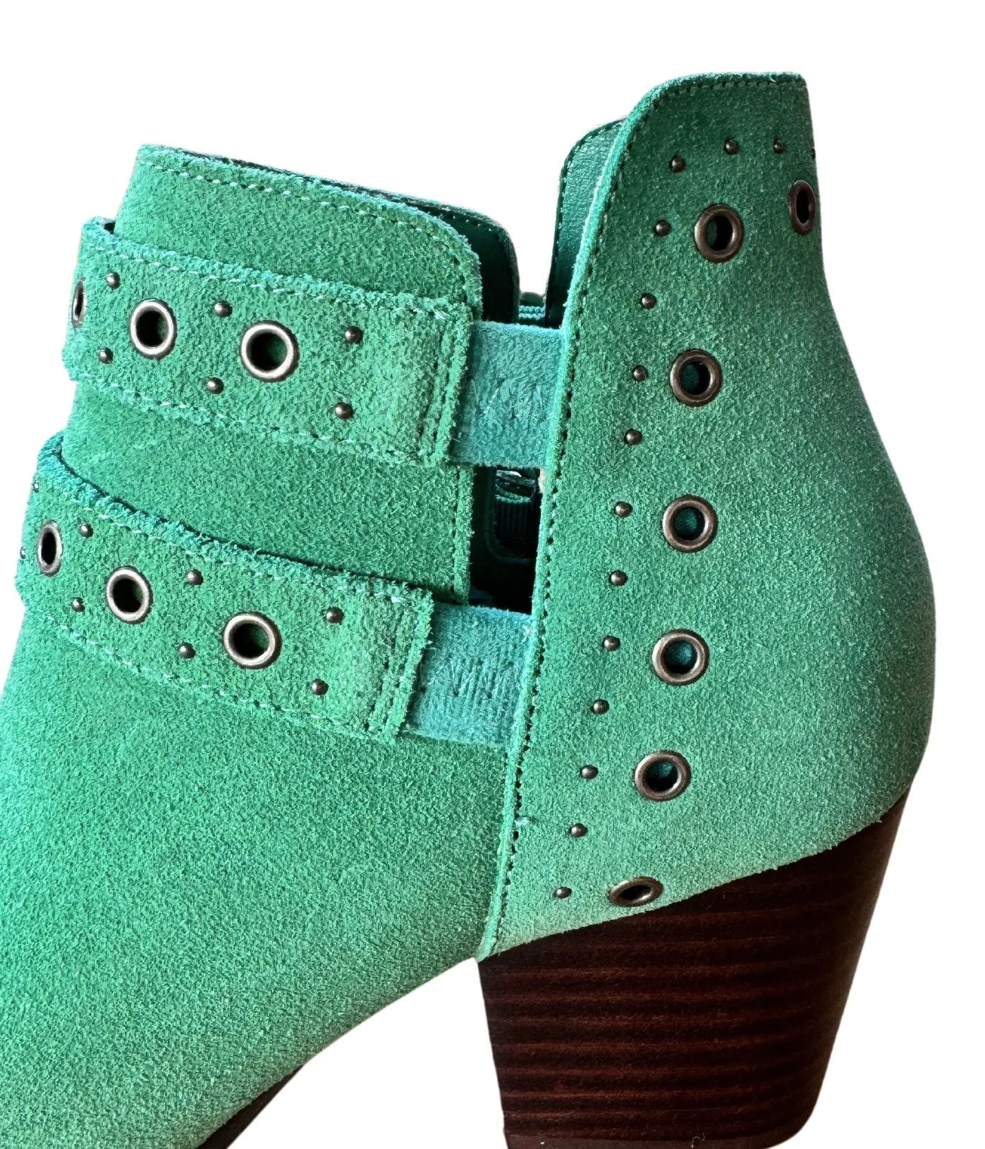 ONLINE EXCLUSIVE Elsa Leather Ankle Boot in Teal
