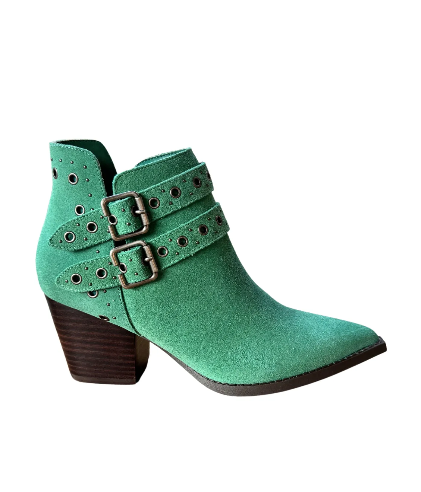 ONLINE EXCLUSIVE Elsa Leather Ankle Boot in Teal