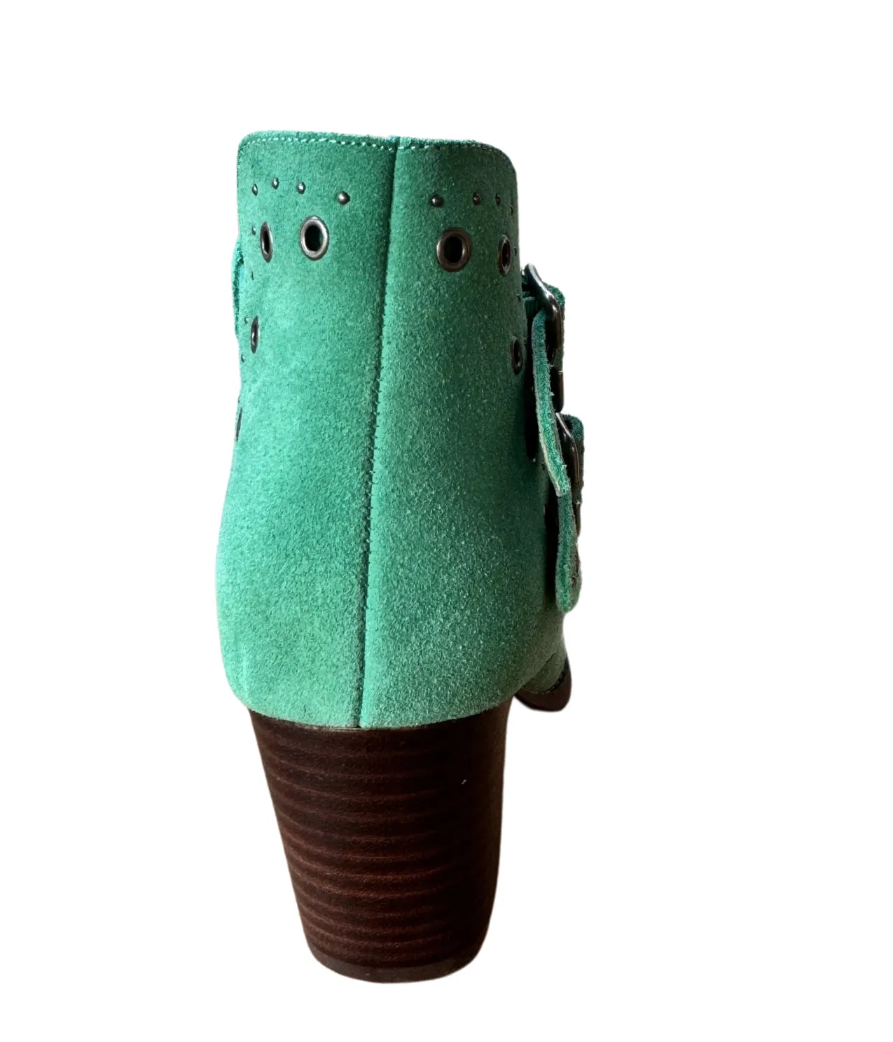 ONLINE EXCLUSIVE Elsa Leather Ankle Boot in Teal