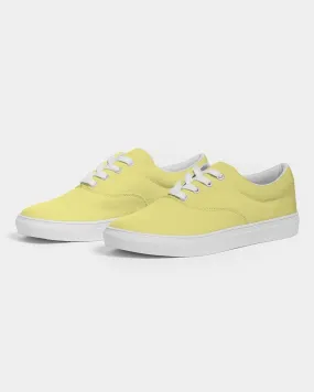 Pastel Yellow Women's Canvas Sneakers | Women's | Bright Pastel Yellow | C0M0Y60K0