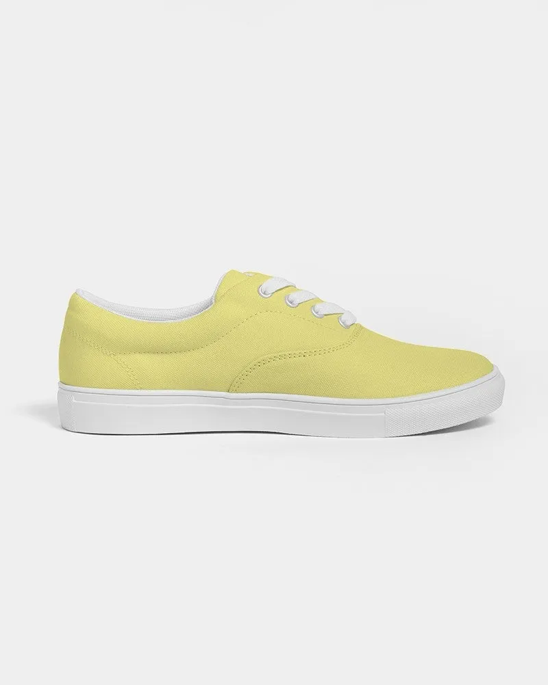 Pastel Yellow Women's Canvas Sneakers | Women's | Bright Pastel Yellow | C0M0Y60K0