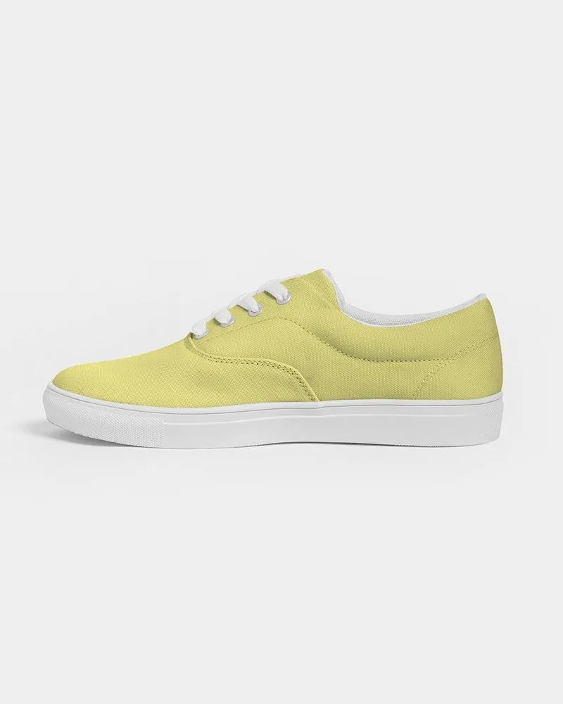 Pastel Yellow Women's Canvas Sneakers | Women's | Bright Pastel Yellow | C0M0Y60K0