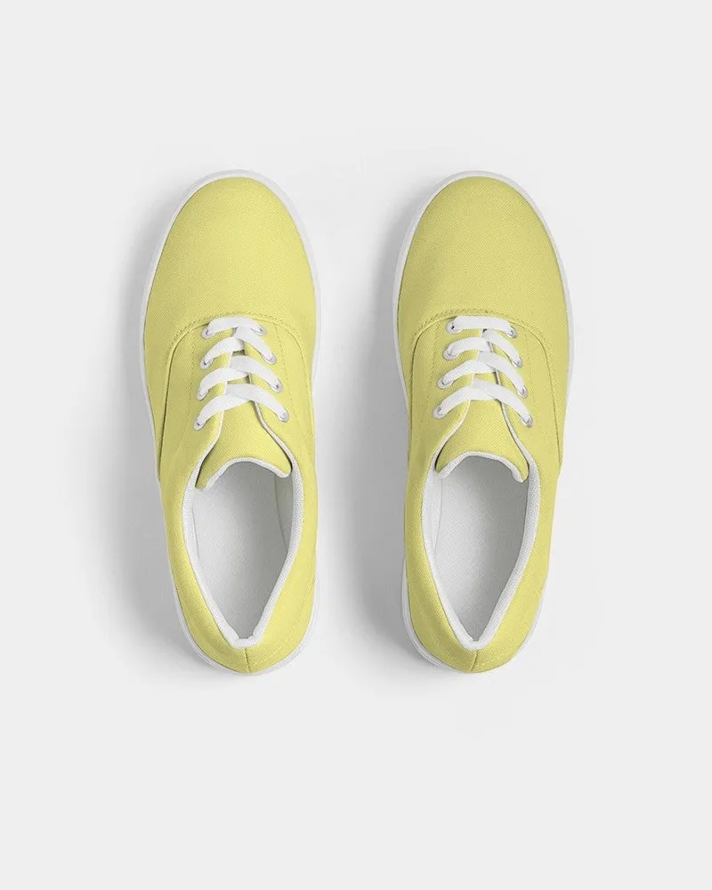 Pastel Yellow Women's Canvas Sneakers | Women's | Bright Pastel Yellow | C0M0Y60K0