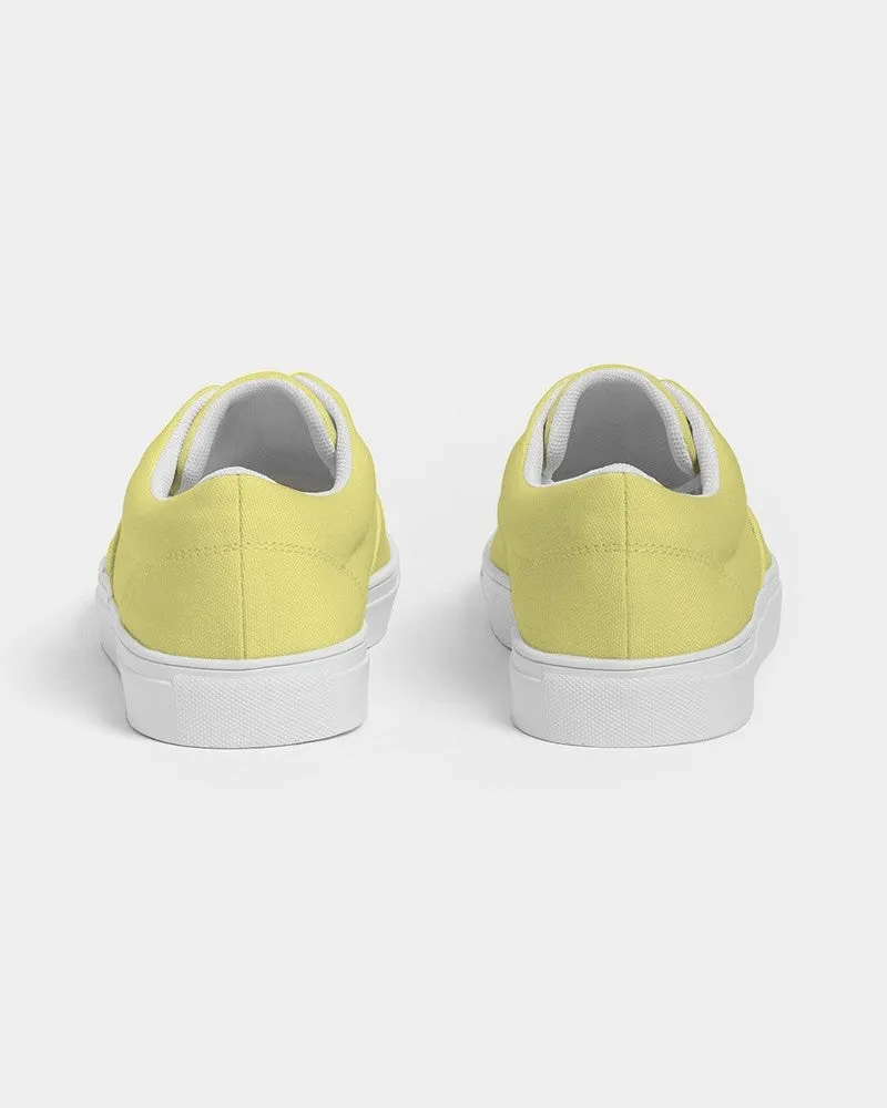Pastel Yellow Women's Canvas Sneakers | Women's | Bright Pastel Yellow | C0M0Y60K0