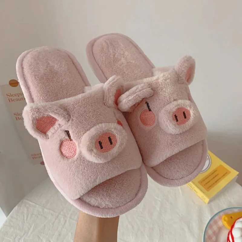 Piggy Plush Slippers