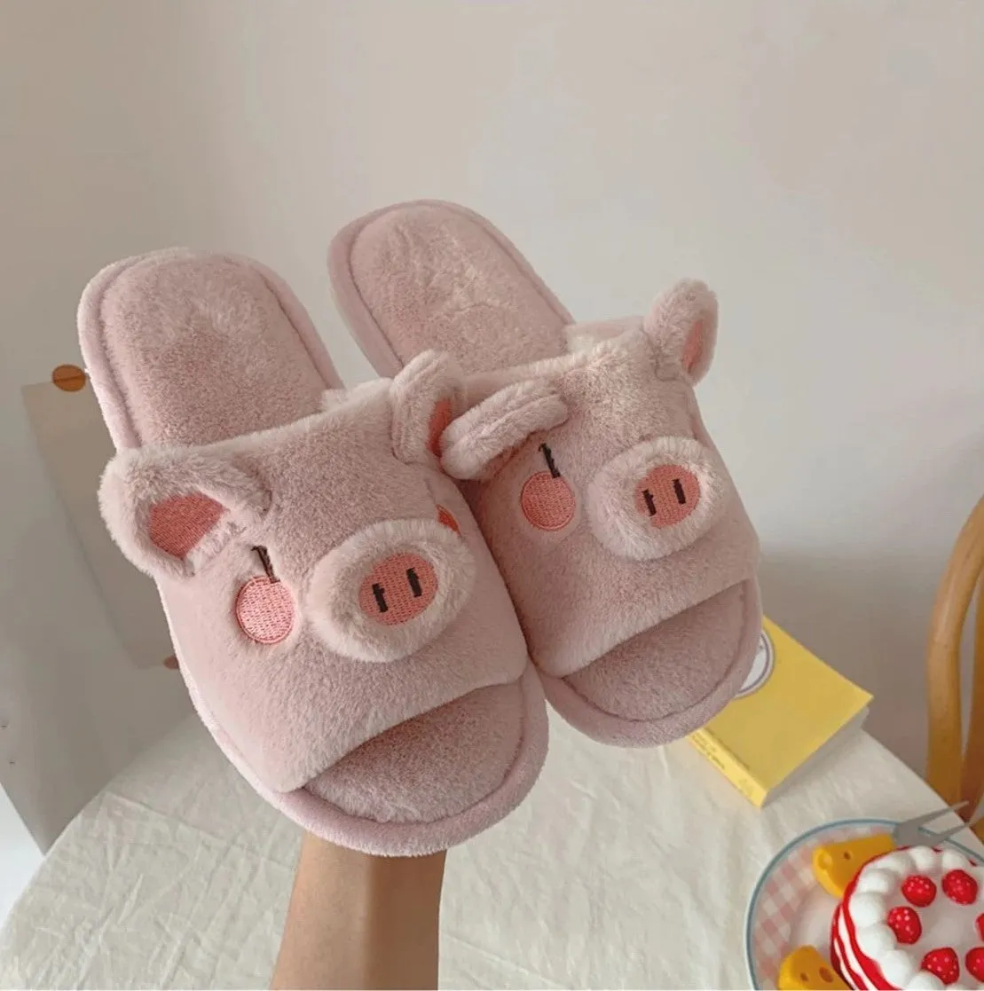 Piggy Plush Slippers