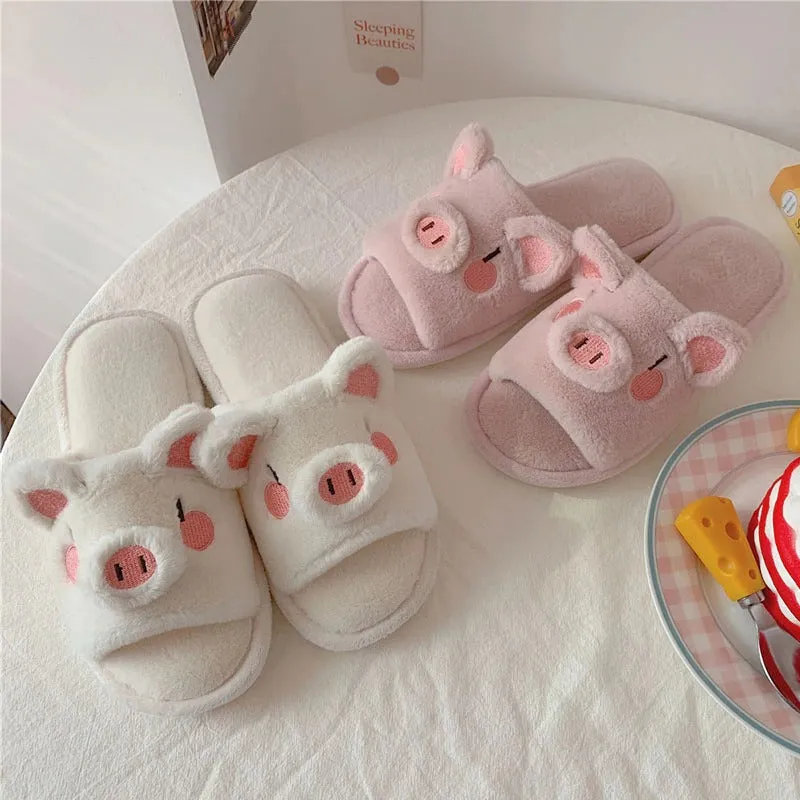 Piggy Plush Slippers