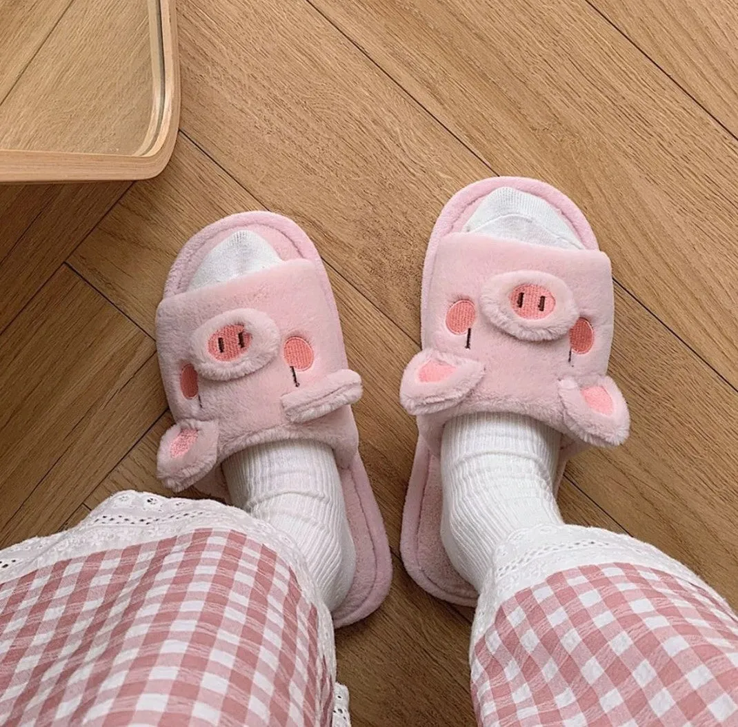Piggy Plush Slippers