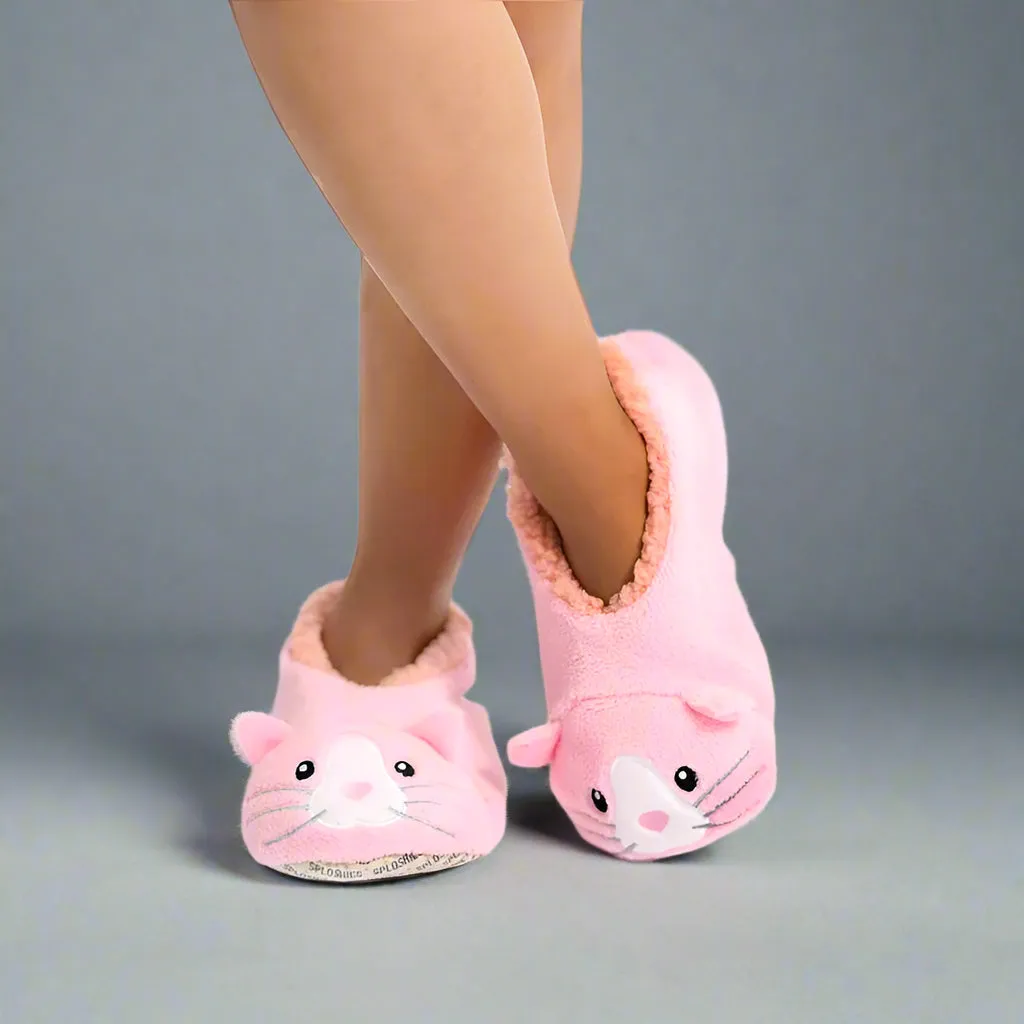 Pink Cat Lady SnuggUps Slippers