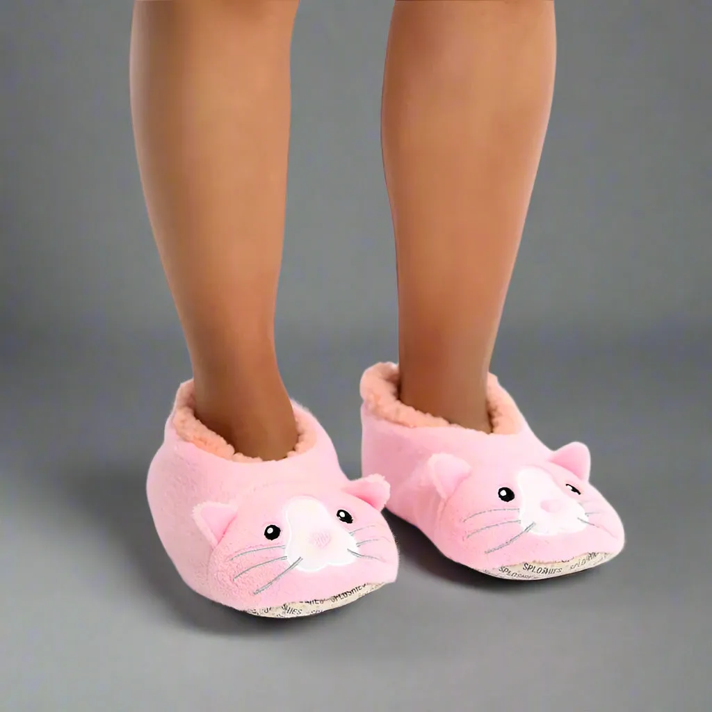Pink Cat Lady SnuggUps Slippers