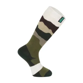 Ridgeline Merino Wool Socks Full Length In Olive Stripes