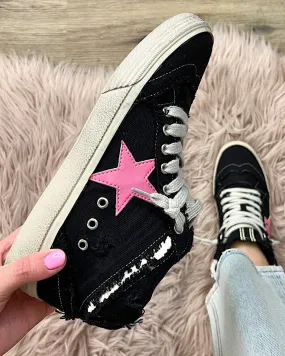 Shushop Paulina Sneakers - Black Canvas FINAL SALE