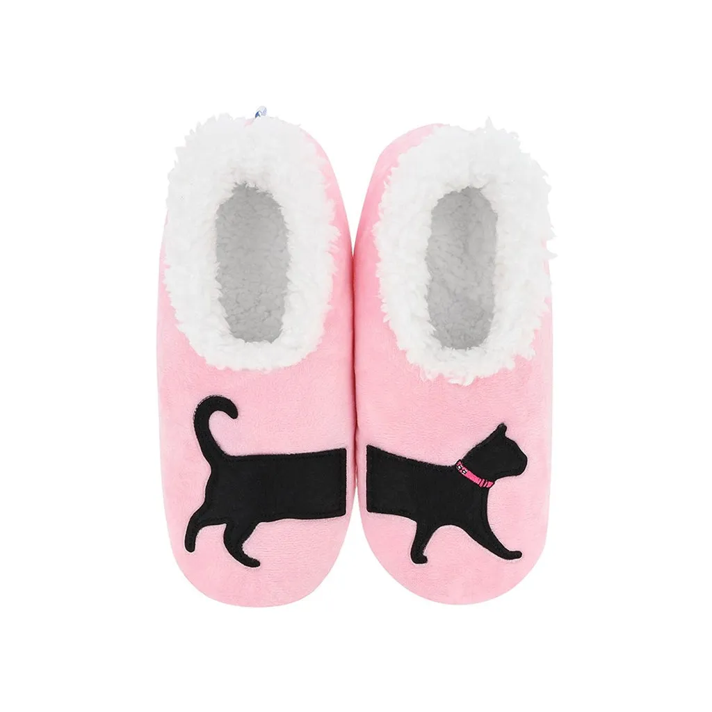 Snoozies! Slippers Cat Pink