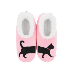 Snoozies! Slippers Cat Pink
