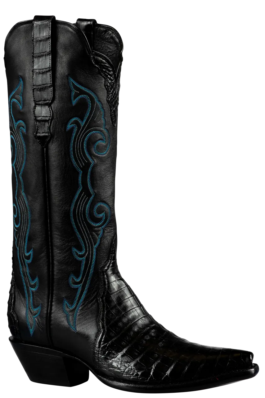 Stallion Caiman Gallegos Cowgirl Boots - Black