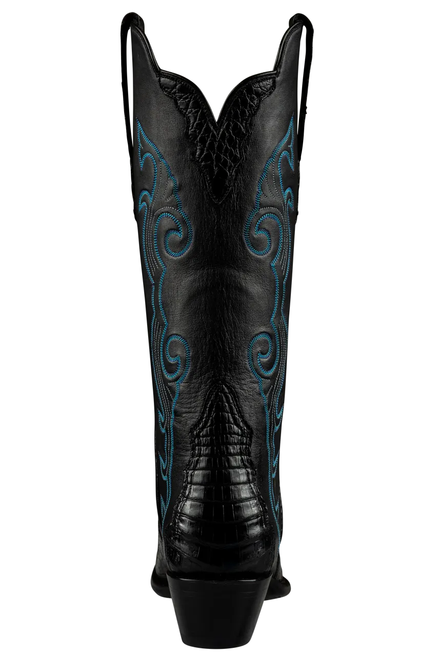 Stallion Caiman Gallegos Cowgirl Boots - Black