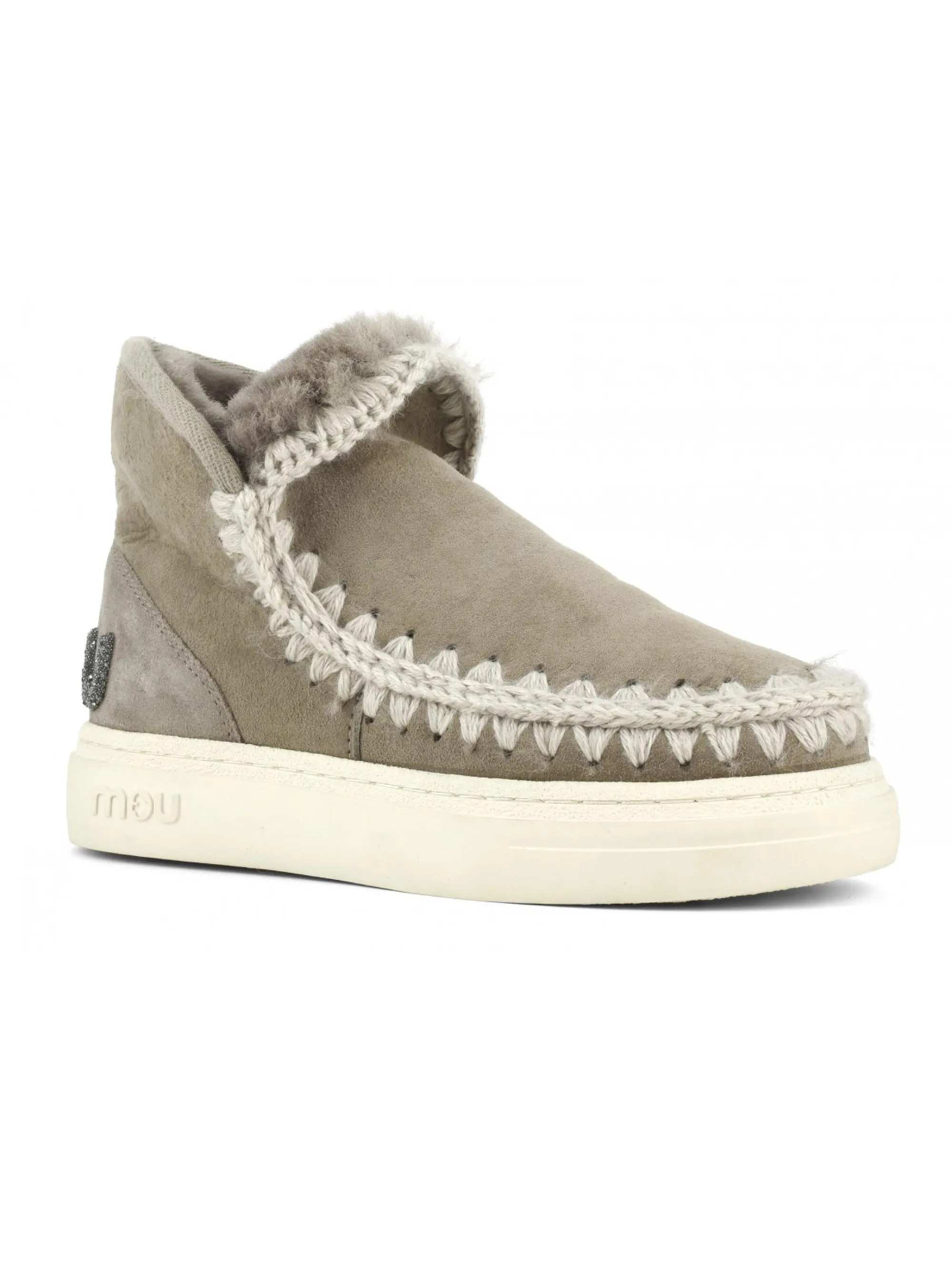 Stivaletto in Montone Sneakers Bold Glitter Grigio