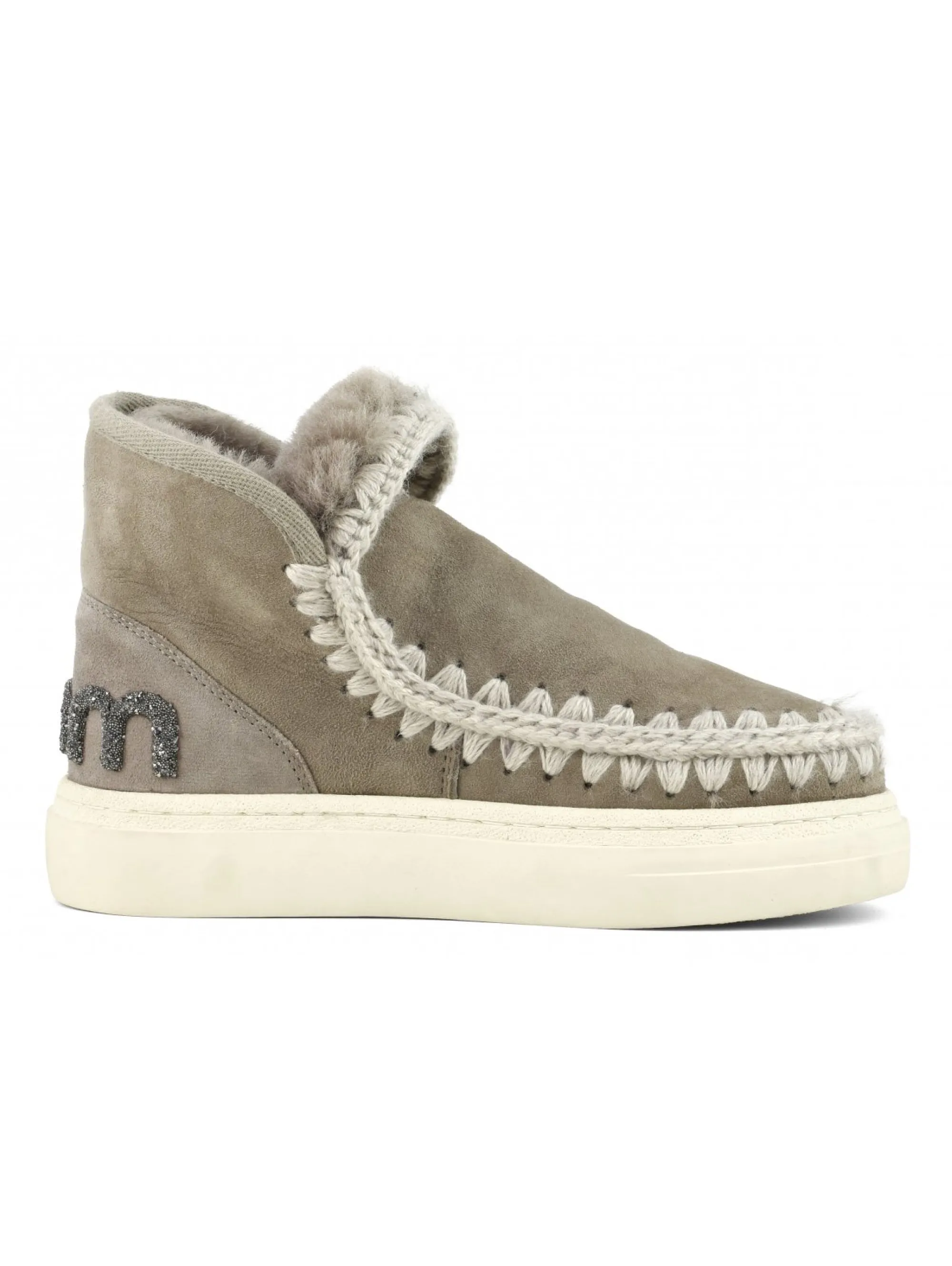 Stivaletto in Montone Sneakers Bold Glitter Grigio