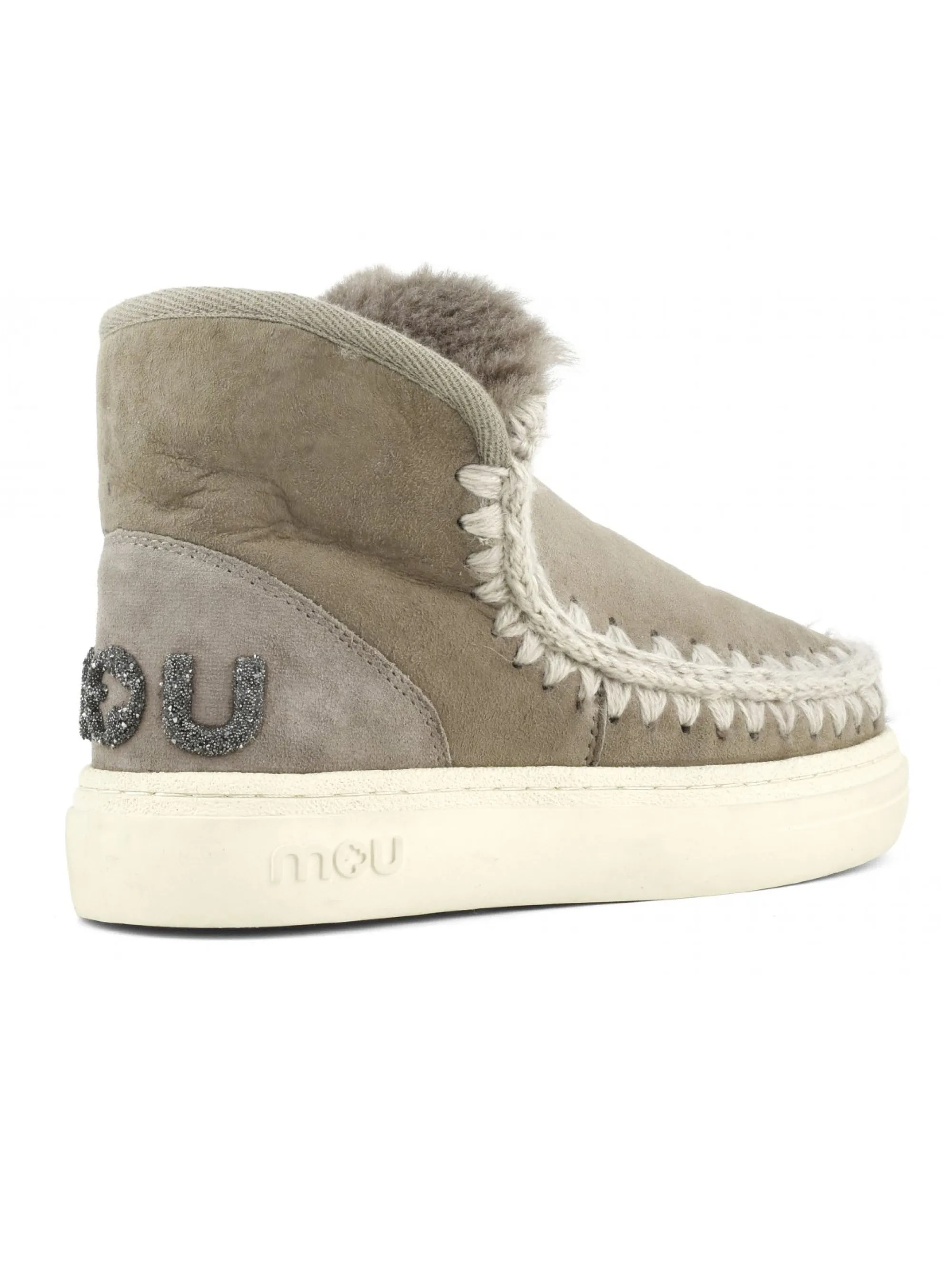 Stivaletto in Montone Sneakers Bold Glitter Grigio