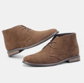 Stylish suede chukka boots for men, comfortable casual shoes