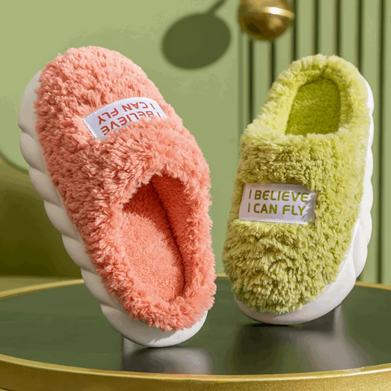 Thick Fluffy Plush Slippers