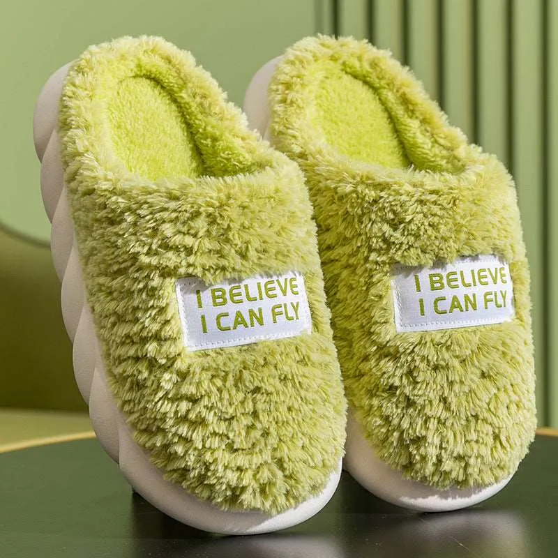 Thick Fluffy Plush Slippers