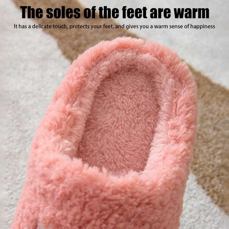 Thick Fluffy Plush Slippers