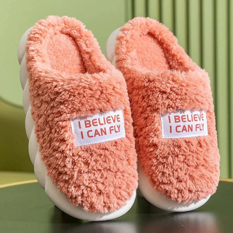 Thick Fluffy Plush Slippers