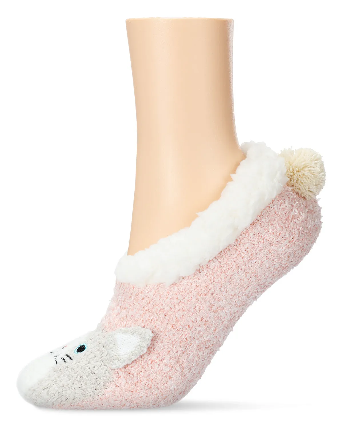 Women's Kitty Embellished Plush Lined Slippers