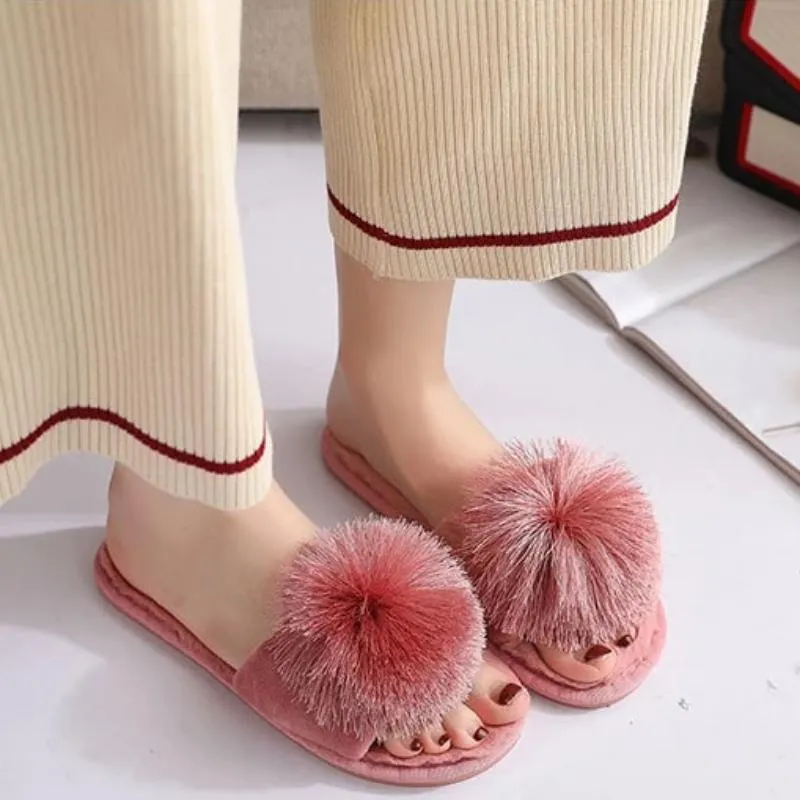 Women's Plush Solid Home Slippers