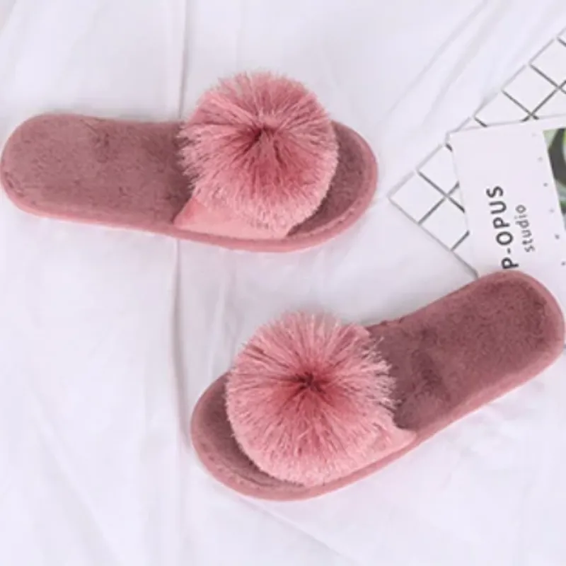 Women's Plush Solid Home Slippers