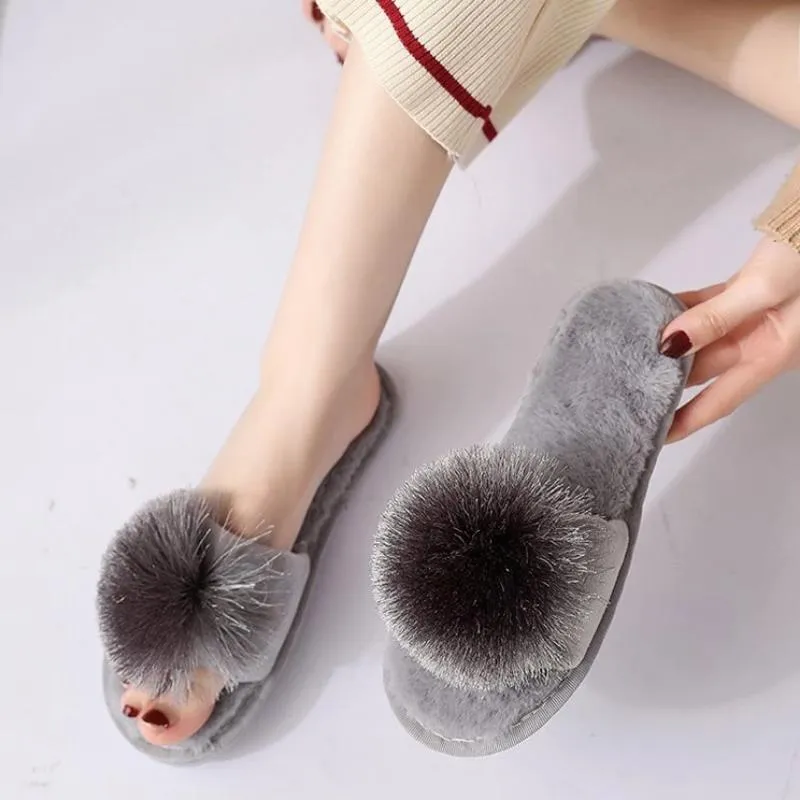 Women's Plush Solid Home Slippers