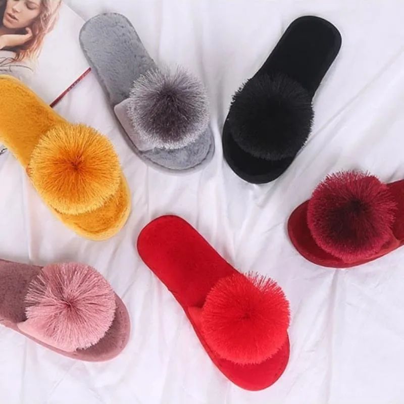 Women's Plush Solid Home Slippers