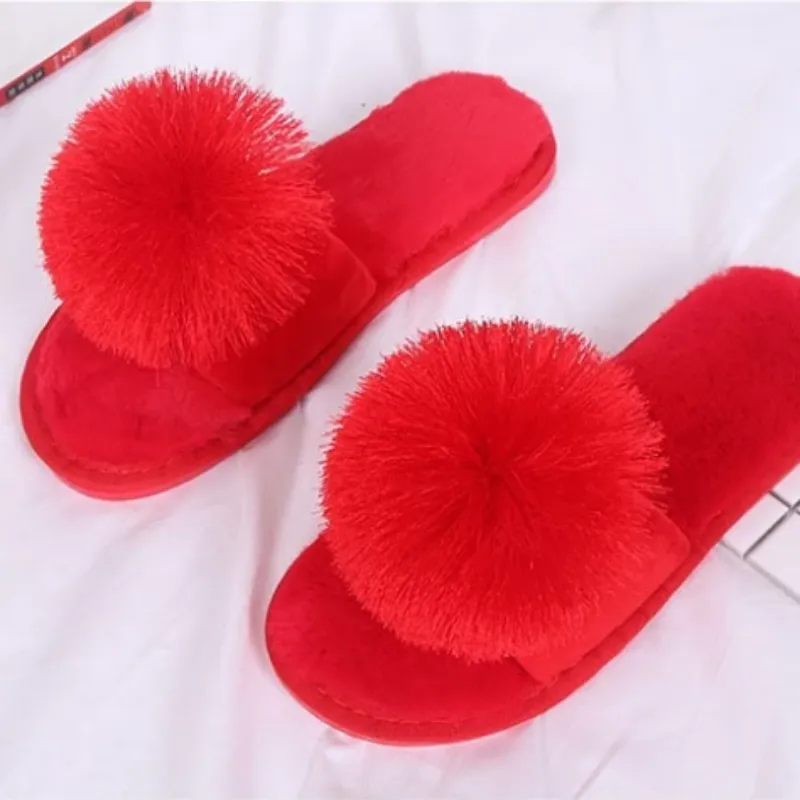 Women's Plush Solid Home Slippers